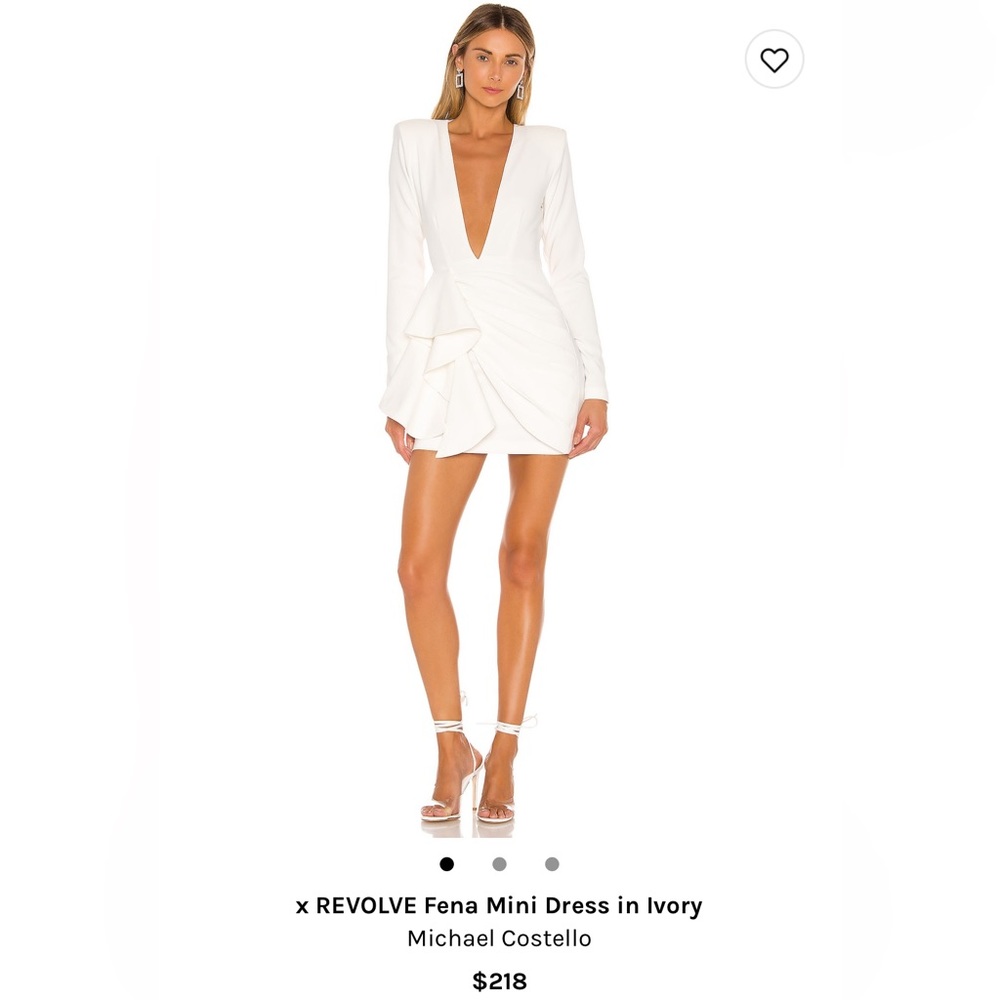 Revolve mini dress in Ivory NWOT